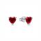 Pandora Red Heart Stud Earrings