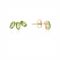 Argento Recycled Gold & Green Crystal Cluster Earrings - Gold