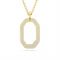 Swarovski Dextera Gold Octagon Necklace - 49.5cm
