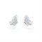 Swarovski Lilia Blue Butterfly Stud Earrings - Silver