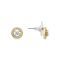 August Woods Gold Crystal Halo Circle Earrings - Gold