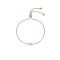 Ted Baker Rose Gold Crystal Pull Chain Bracelet - Adjustable