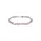 Swarovski Matrix Round Pink Tennis Bracelet - 16.5cm
