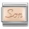 Nomination Rose Gold Son Charm - Stainless Steel