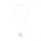 Swarovski Volta Silver Long Bow Necklace - 75cm