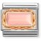 Nomination Pink Coral Baguette Stone Charm