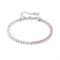 Nomination Chic Silver Pink + White Crystal Joyful Bracelet - 16cm