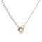 Olivia Burton Classic Crystal Silver + Rose Gold Interlink Necklace - 51cm