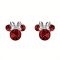 Disney Silver Minnie Mouse Birthstone Earrings - July