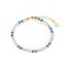 August Woods Gold Blue Stone Bracelet - 17cm