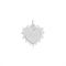 Over & Over Silver Sacred Heart Charm - Silver