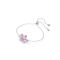 Swarovski Gema Pink Flower Bracelet