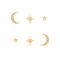 Olivia Burton Celestial North Star + Moon Gold Earring Set