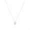 Karma Silver Mum Crystal Heart Necklace - Silver