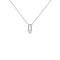 PDPAOLA Silver Heart Padlock Necklace - 40cm