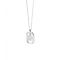 PDPAOLA Silver Mini Letter Necklace - Letter M