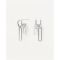 PDPAOLA Silver Nexa Earrings - Silver