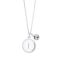 Karma Silver Letter Coin Necklace - Letter I