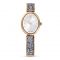 Swarovski Crystal Rock White and Rose-Gold Oval Watch
