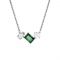 Swarovski Mesmara Mixed Cuts Green Pendant Statement Necklace - 38cm