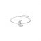 Swarovski Luna Crystal Moon Rhodium Bangle