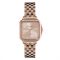 Olivia Burton Carnation Gold Square Sunray Dial Vintage Rose Crystal Watch