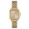 Olivia Burton Gold Square Light Gold Sunray Dial Watch