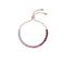 Ted Baker Melrah Pink Crystal Slider Bracelet - Rose Gold