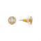 August Woods Gold Halo Opal Stud Earrings - Gold