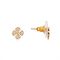 August Woods Gold Petite Floral CZ Stud Earrings - Gold