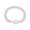 August Woods Silver Curb Chain T-Bar Bracelet - 19cm