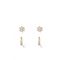 Kate Spade New York Flower Pearl Stud and Huggie Set - Gold