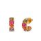Kate Spade New York Gold Multi Coloured Huggies - Gold