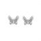 ChloBo New Beginnings Silver Butterfly Studs - Silver