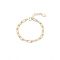 August Woods Gold Paper Clip Chain Bracelet - 17.5cm