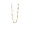 August Woods Silver Mixed Textured Chain Necklace - 40cm