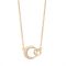 August Woods Gold Entwined Circle Necklace