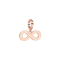 Rebecca Rose Gold Infinity Charm - Rose Gold