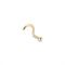 Over & Over Stainless Steel Gold Screw Ball Nose Stud - Gold