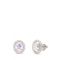 Kate Spade New York Silver Horizontal Oval Halo Studs - Silver