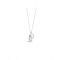 Karma Gold Plated Mix Owl Moon Necklace - Silver