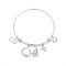 Karma Rose Gold Mix Robin Berries Bangle - Adjustable