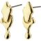 Pilgrim Gold Plated Alyssa Molten Small Recycled Earrings - Gold