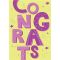 Argento Congratulations Card - Yellow