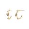 PDPAOLA Five Gold Hoop Earrings - Gold