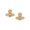 Vivienne Westwood Luiza Bas Relief Gold Tone Studs - Gold