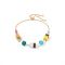Coeur De Lion Gold Rainbow GeoCube Slide Bracelet - Gold