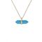 Ted Baker Paries Gold Turquoise Paradise Rock Necklace - 49cm