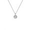Ted Baker Soltell Silver Solitaire Sparkle Halo Necklace - 49cm