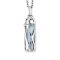 Angel Whisperer Silver Healing Lapis Medium Pendant Necklace - Silver